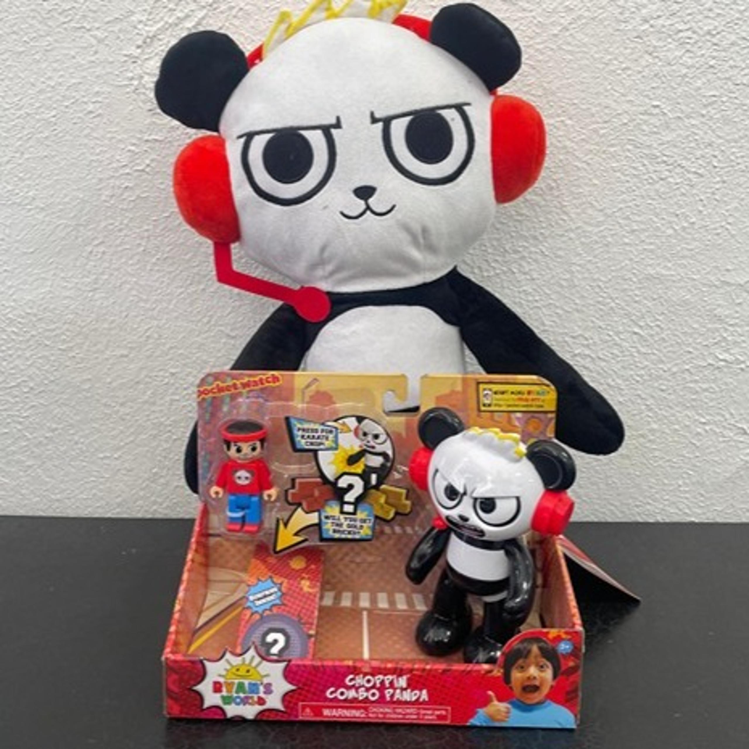 Ryan's World Combobungo 16" Plush and Choppin Combo Panda Toy