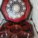 Vintage Asian Lacquer Mother of Pearl inlay serving tray /jewerly storage w/ lid