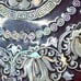 Vintage Asian Lacquer Mother of Pearl inlay serving tray /jewerly storage w/ lid