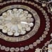 Vintage Asian Lacquer Mother of Pearl inlay serving tray /jewerly storage w/ lid
