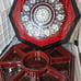 Vintage Asian Lacquer Mother of Pearl inlay serving tray /jewerly storage w/ lid