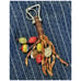 HAND CRAFTED LEATHER KEYCHAIN/ KEY FOB- VERY NICE DESIGN!