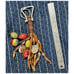 HAND CRAFTED LEATHER KEYCHAIN/ KEY FOB- VERY NICE DESIGN!