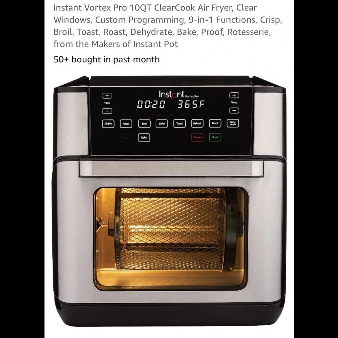 Instant Vortex Pro 10QT Air Fryer - Multi-Functional Cooking