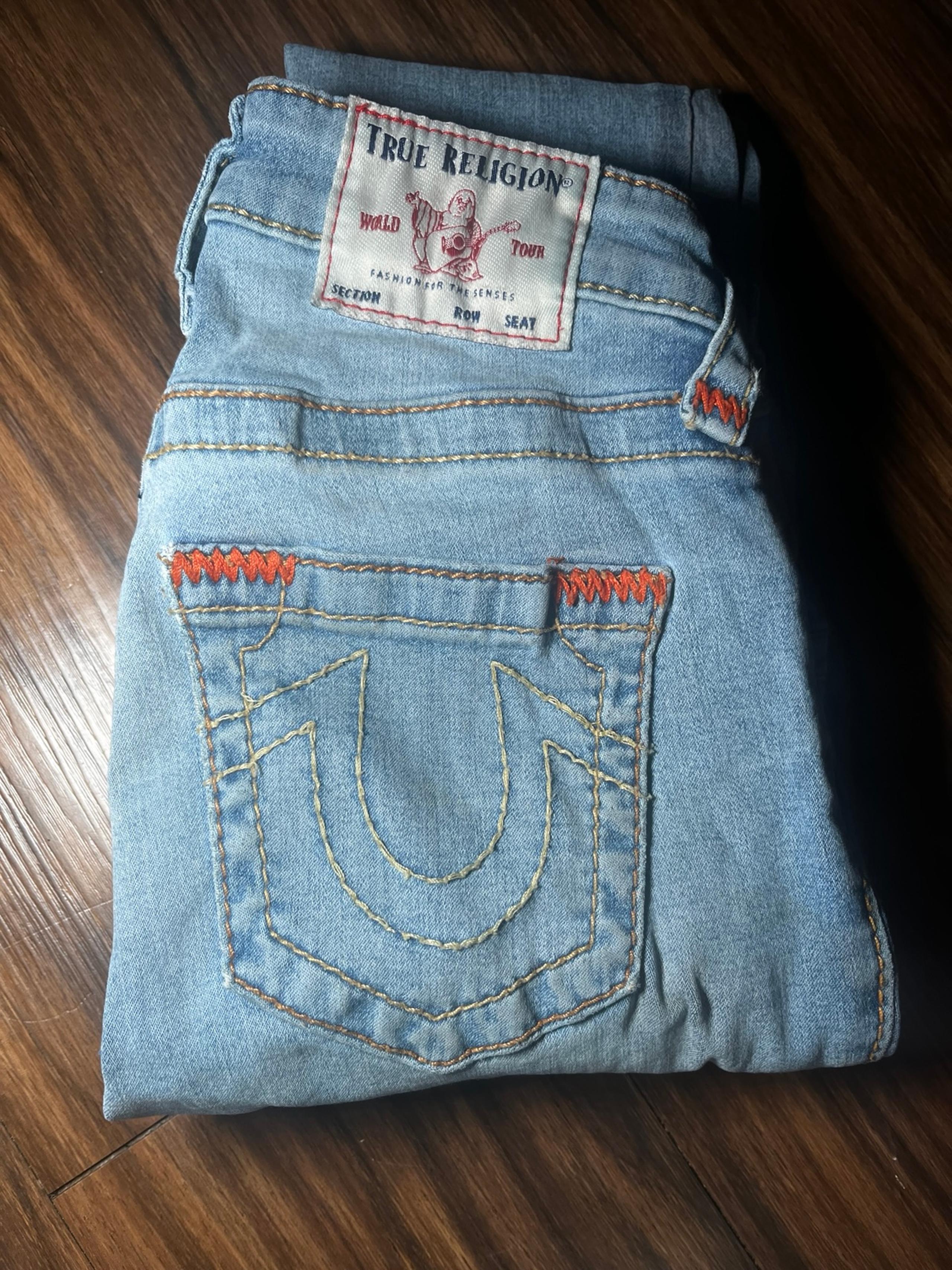 True Religion Jennie Curvy Mid Rise Skinny Jeans Women's 24