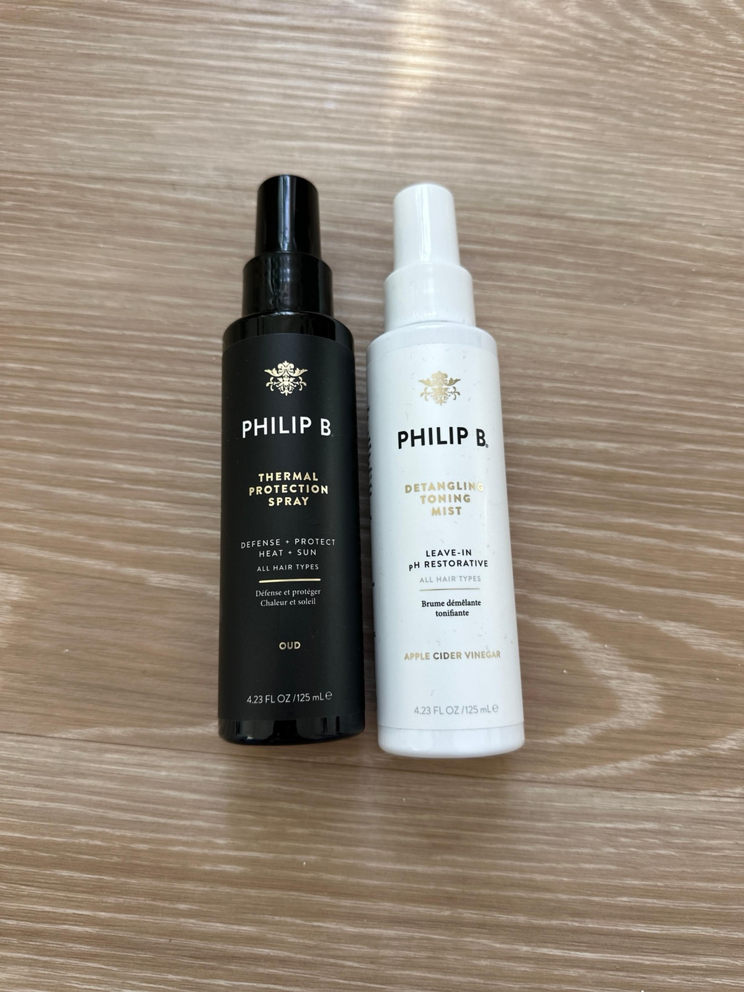 Philip B leave in conditioner and heat protection