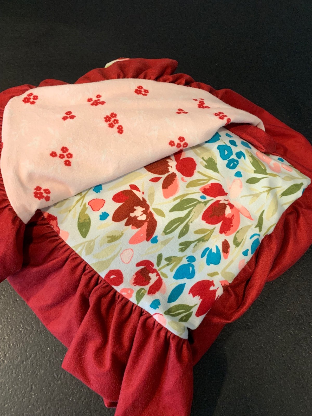 Sweethoney Christmas floral blanket