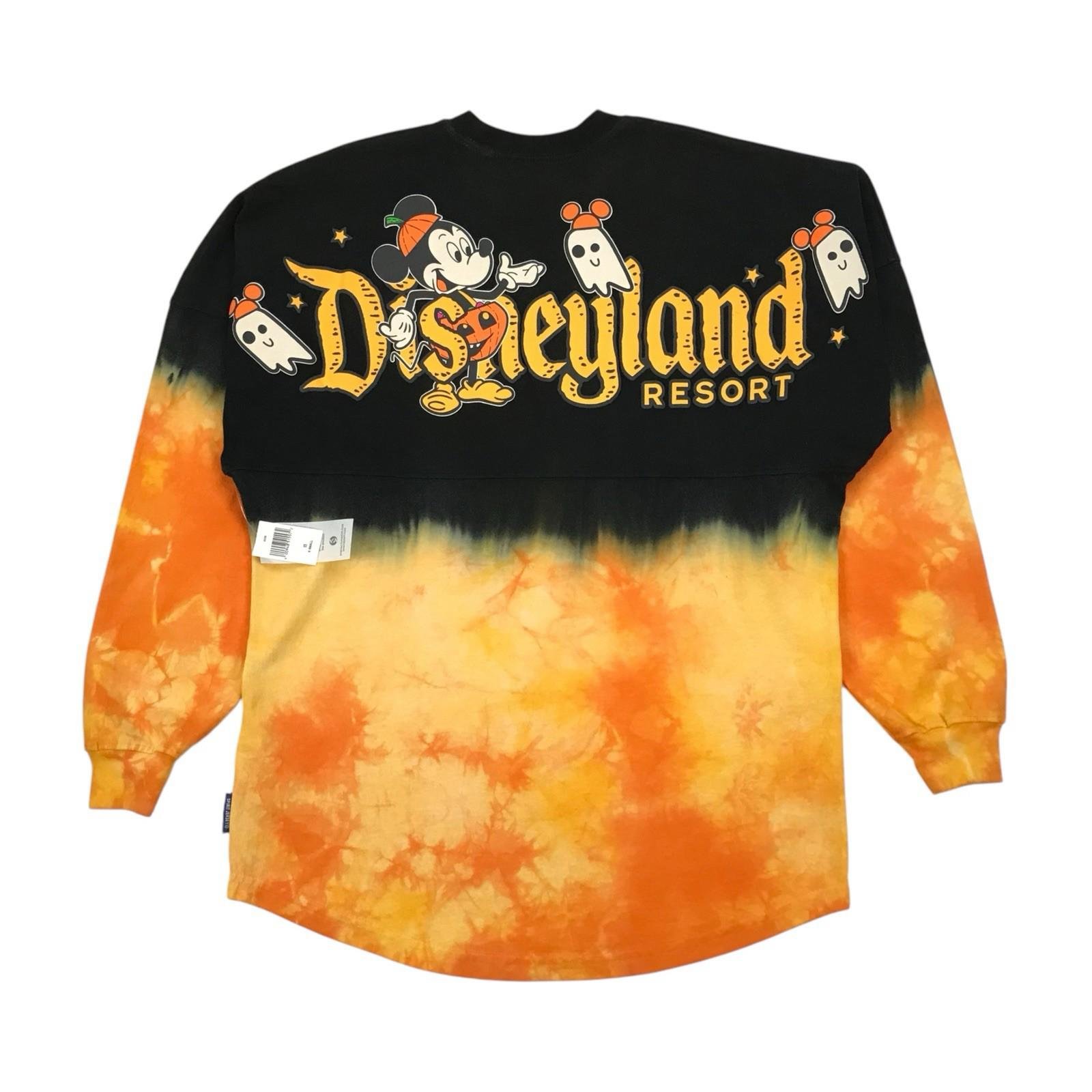 Disneyland Halloween Spirit Jersey Shirt XS X Small Black Tie Dye Resort 2022