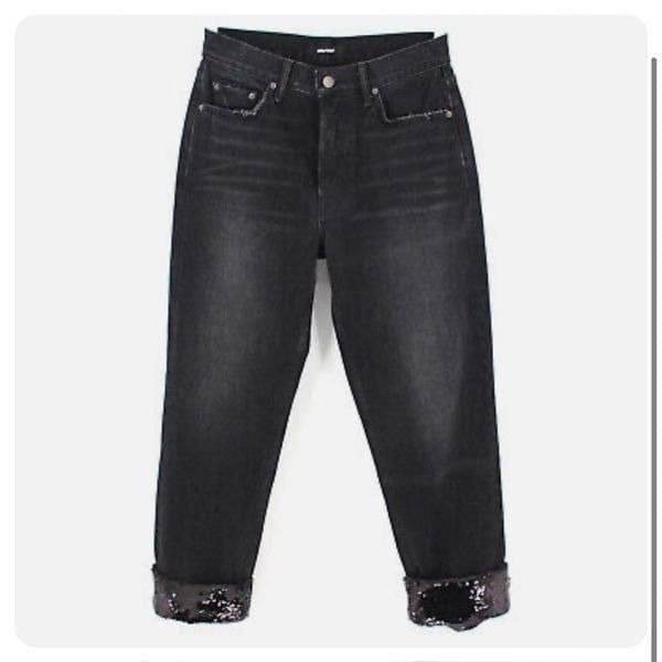 GRLFRND sequin Helena high rise jeans