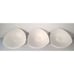 Crate and Barrel Triangular Flying Saucer Dessert Salad Bowls Set of 3 White 7”
