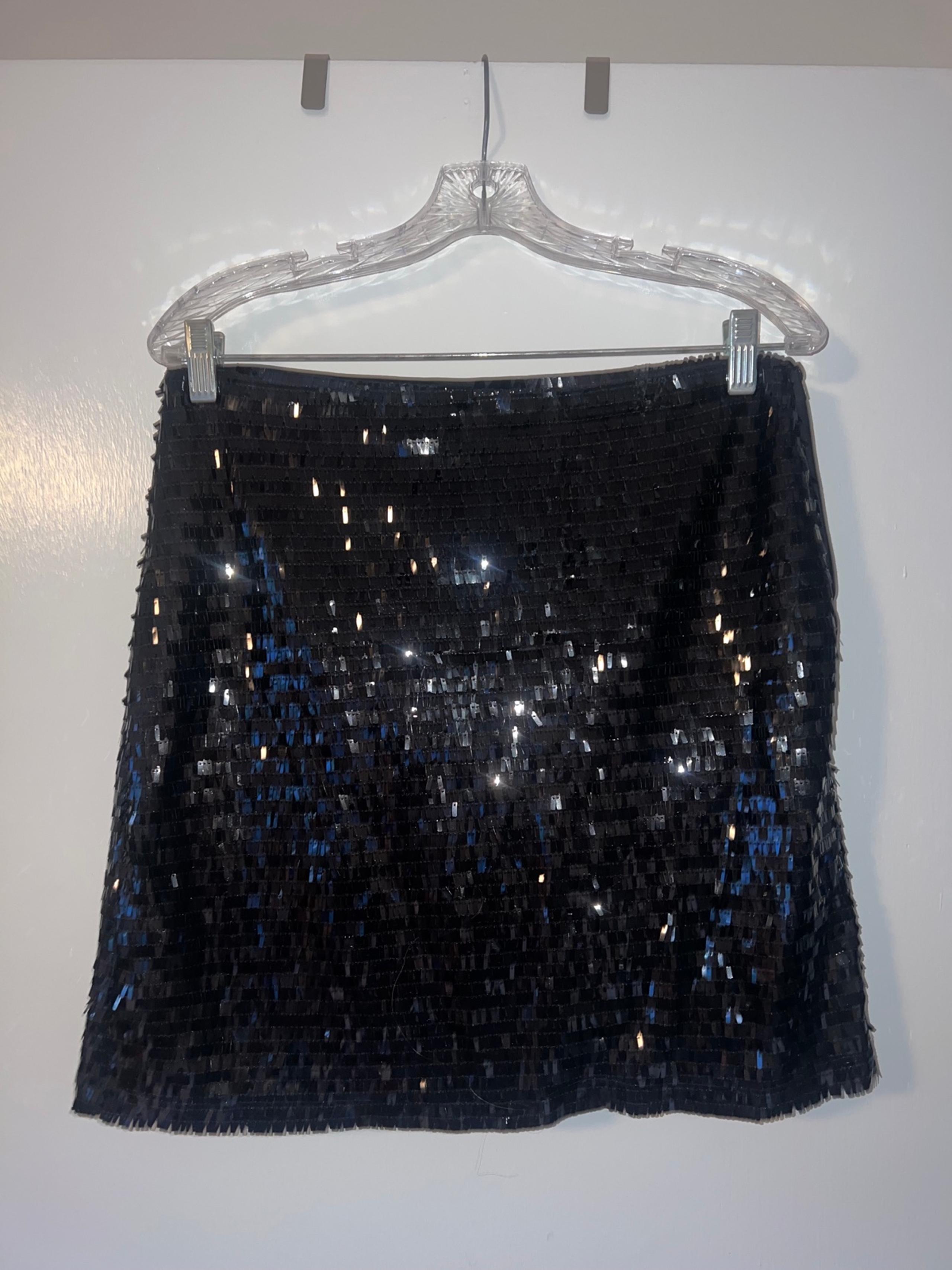 Black sparkly skirt