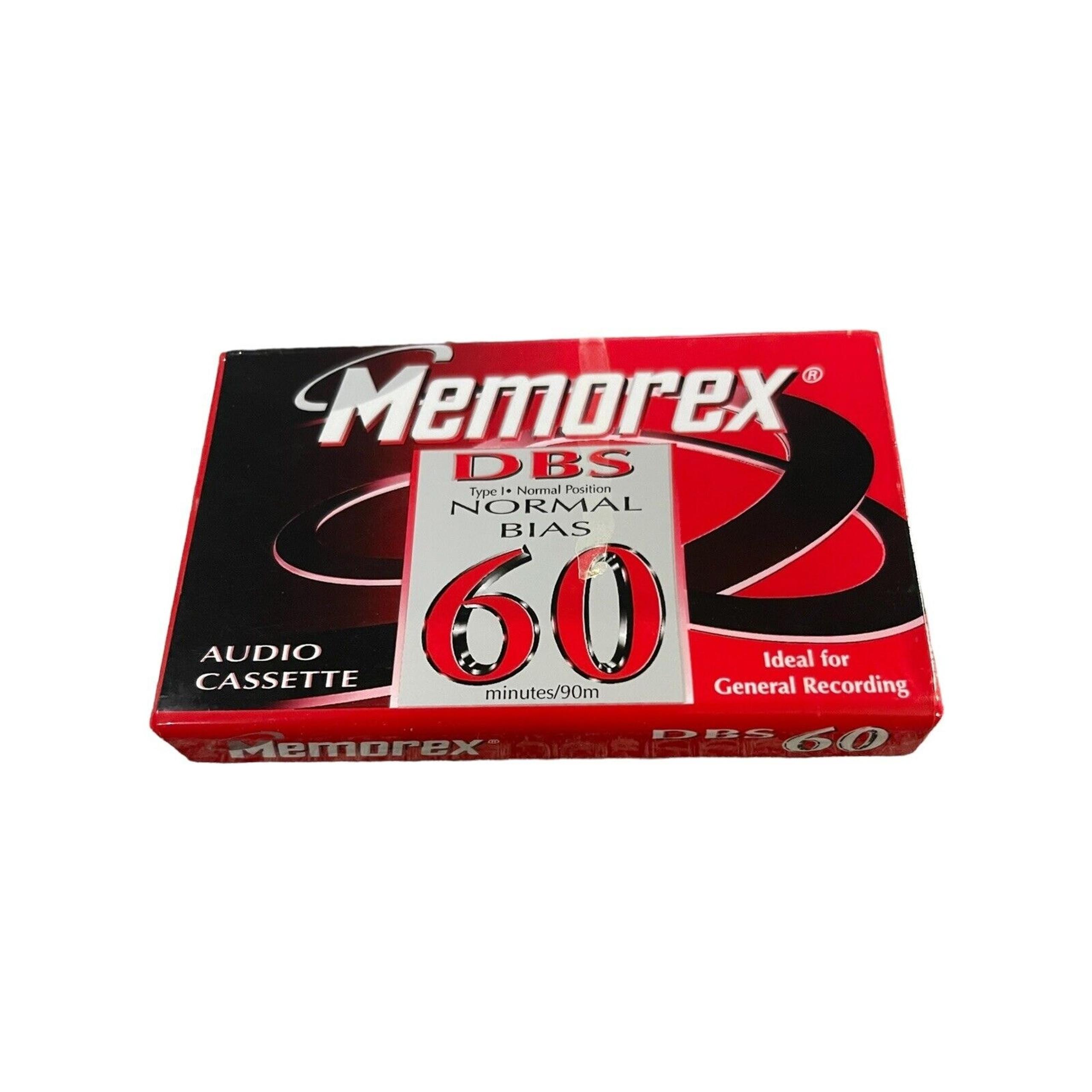 1 Memorex DBS 60 Normal Bias Blank Cassette Tape New Sealed NOS