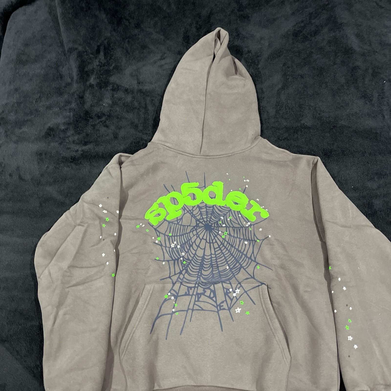 Grey spider worldwide hoodie size large