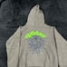 Grey spider worldwide hoodie size large