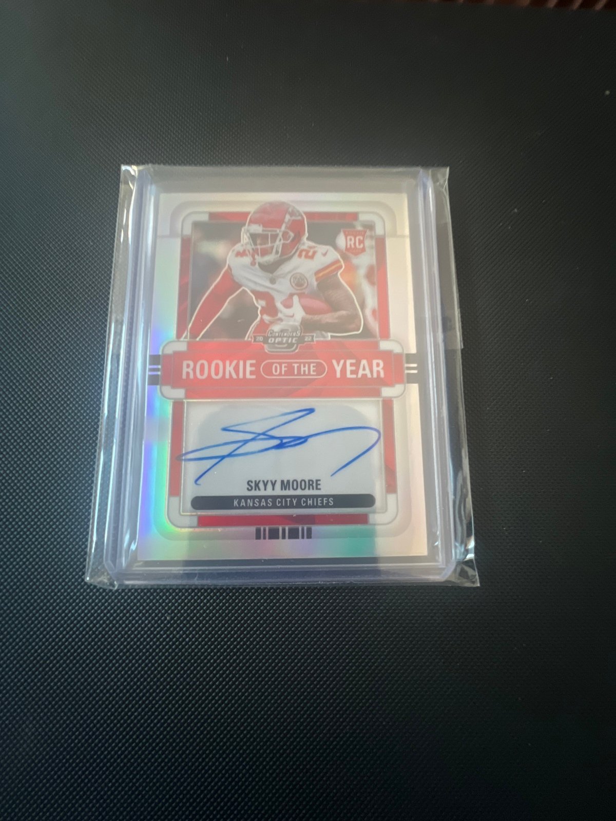 2022 Panini Contenders Optic Skyy Moore Rookie Of The Year Auto /75 #ROY-SM