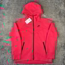 Nike Windrunner Tech Fleece Zip Hoodie Size Medium Women Ashter Pink FB8338-629