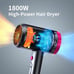 1800 Watt Ionic HairDryer, Blow Dryer with Nozzle for Fast Drying