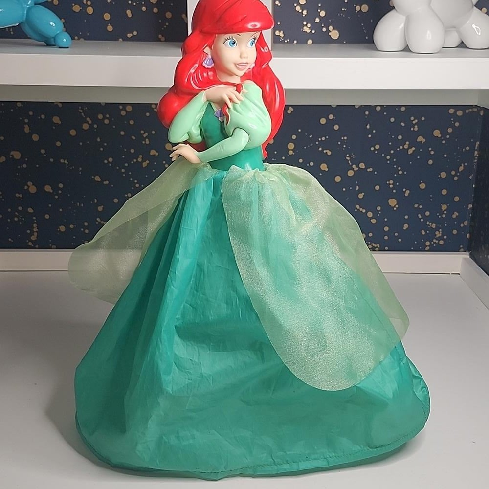 Vintage 90s Disneys Little Mermaid LED Light-up Figure 20in Tall RARE Ariel
