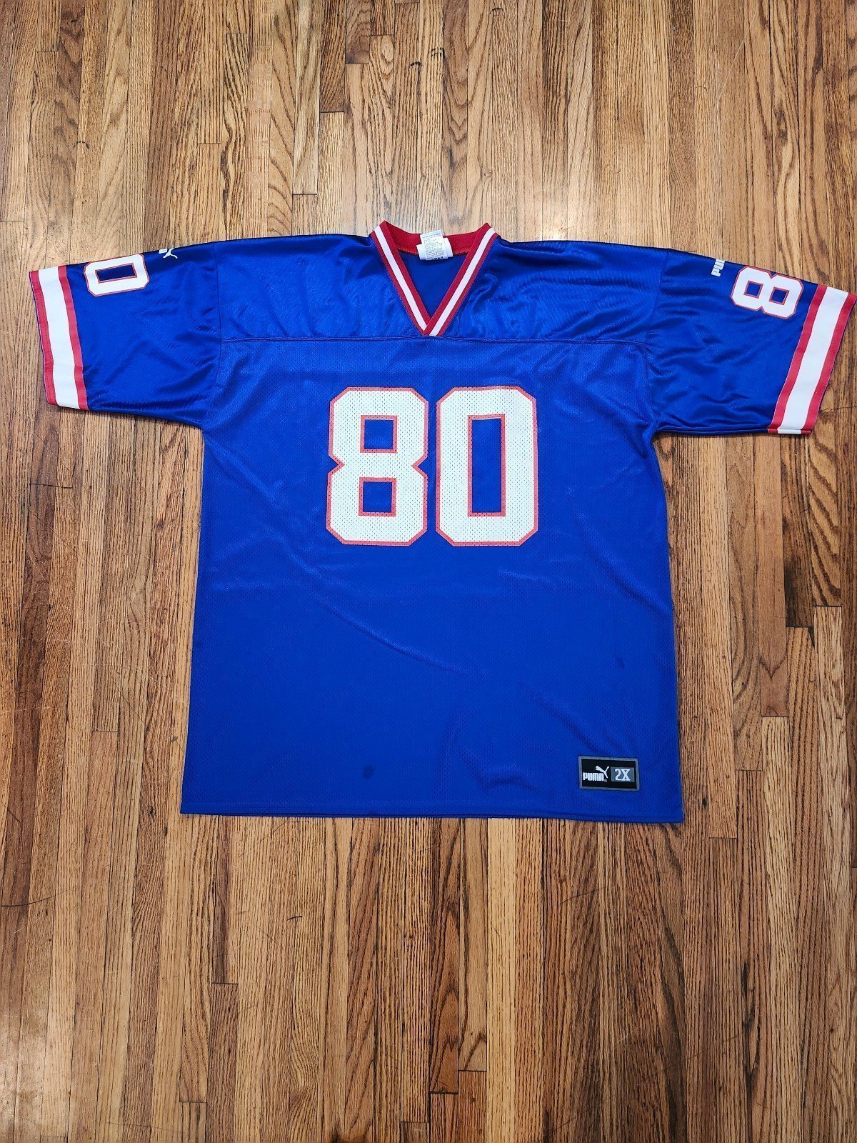 Puma Eric Moulds NFL Jersey Size XXL Buffalo Bills #80 Vintage Football Blue