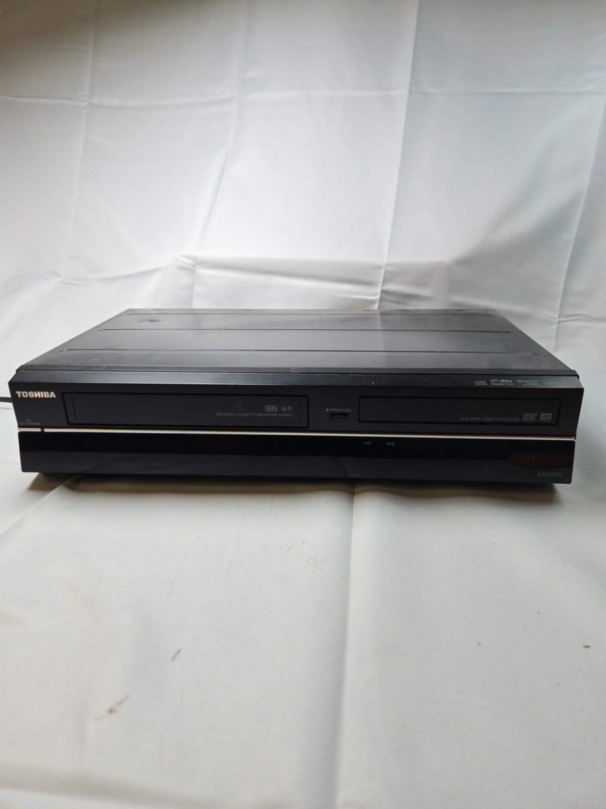 Toshiba DVR620KU DVD Recorder VCR Combo *READ* NO REMOTE