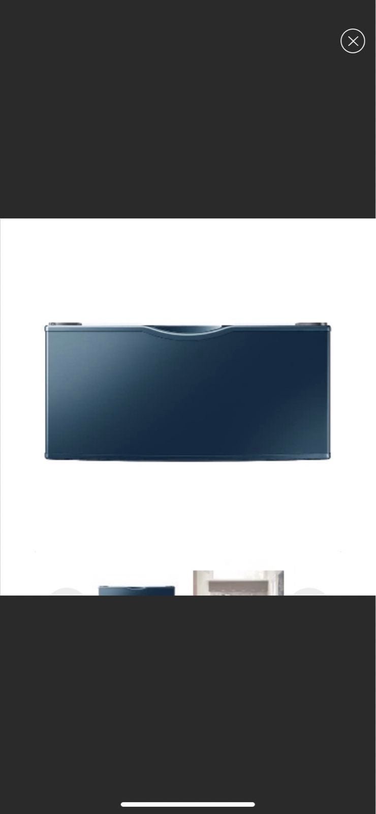 Samsung Azure blue laundry pedestal only New