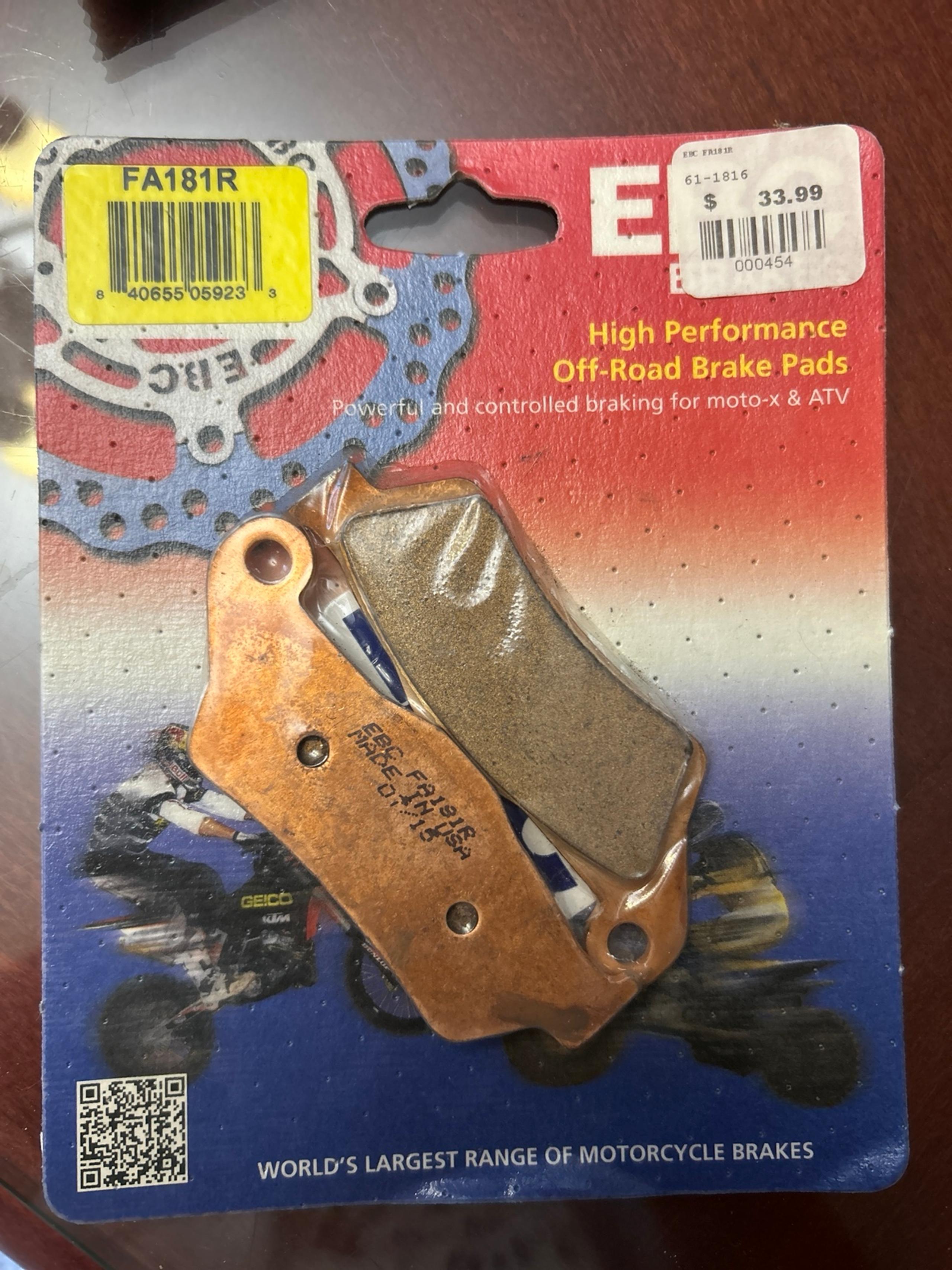 Dirtbike brake pads