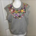MSGM Floral Embellished Sweatshirt XS