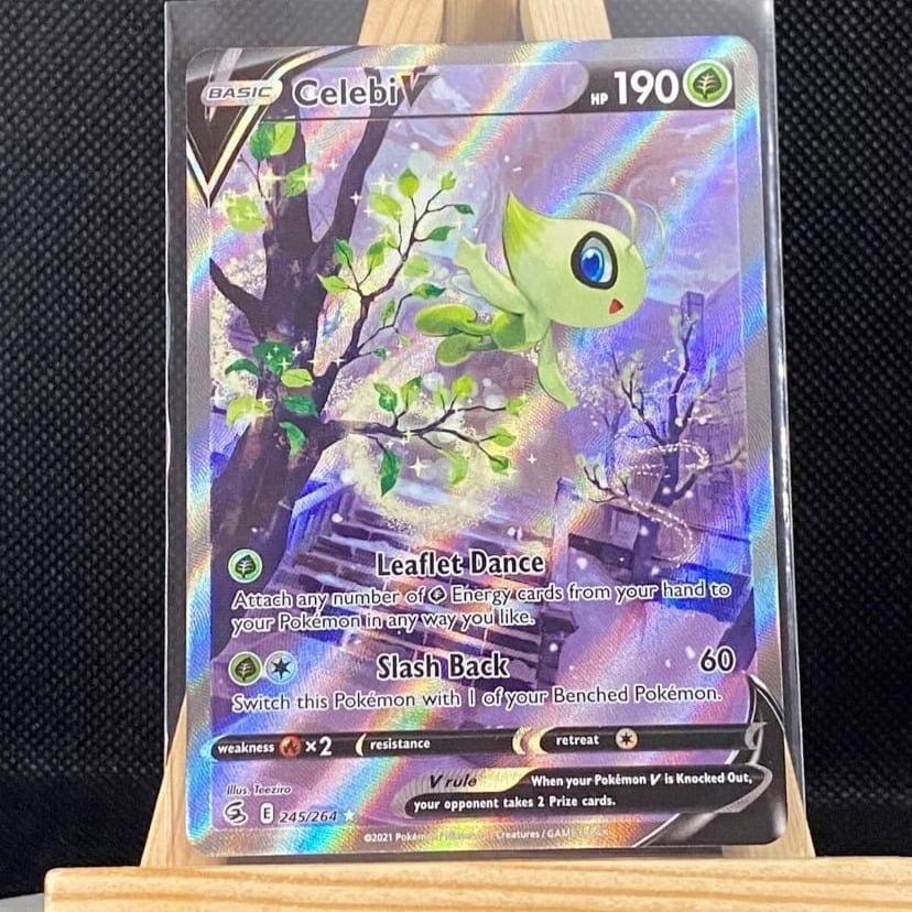 245/264 Celebi V Pokemon Fusion Strike Fresh Pull Trading Card