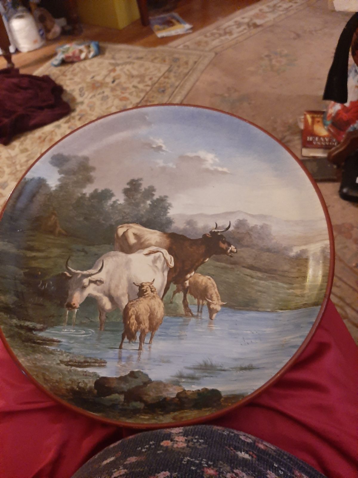 1800s signed mentereau plate