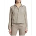 NWOT L’Agence Women’s Celine Linen Jacket Size Small Beige Gold Buttons #1N405