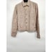 NWOT L’Agence Women’s Celine Linen Jacket Size Small Beige Gold Buttons #1N405