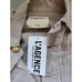 NWOT L’Agence Women’s Celine Linen Jacket Size Small Beige Gold Buttons #1N405