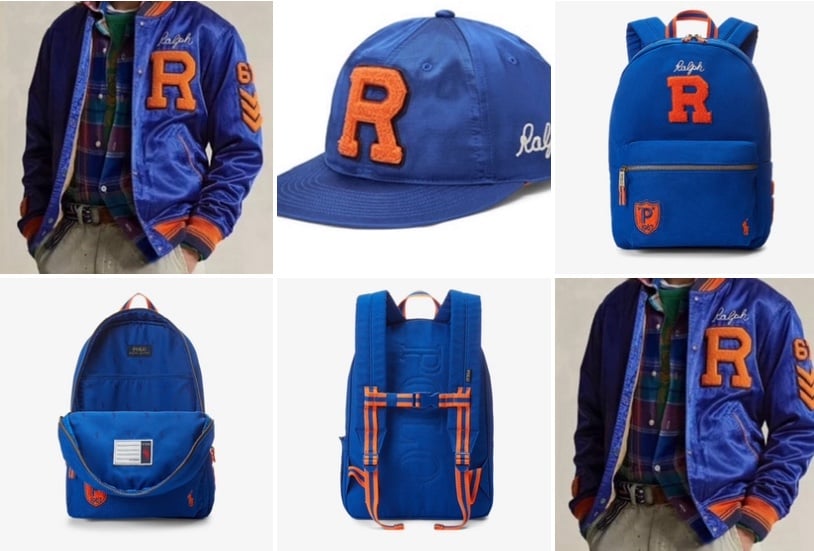 Polo Ralph Lauren Satin Bomber Jacket / Hat & Bag Bundle