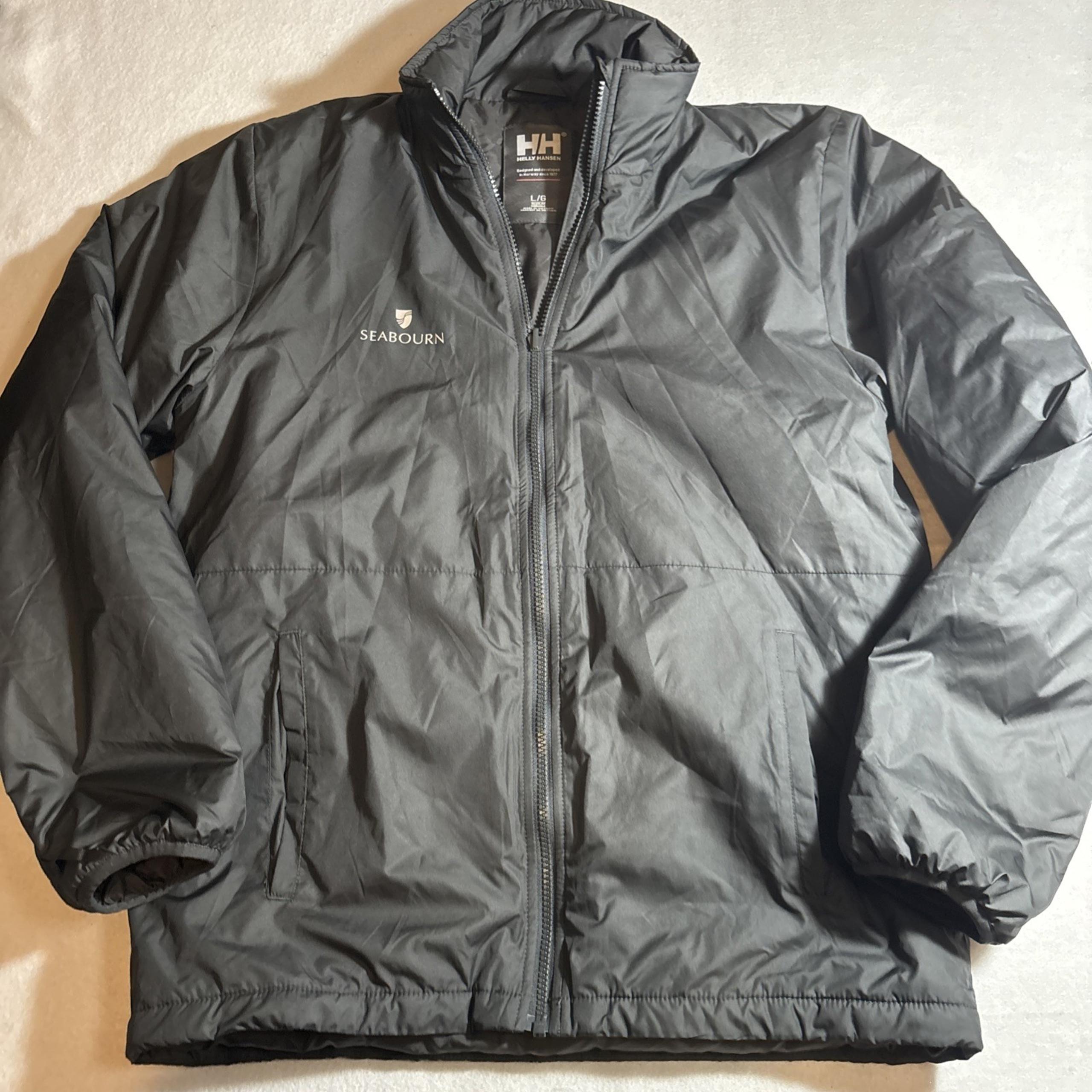 Helly Hansen Seabourn PolarShield Mens L Primaloft Jacket Full Zip Dark Charcoal