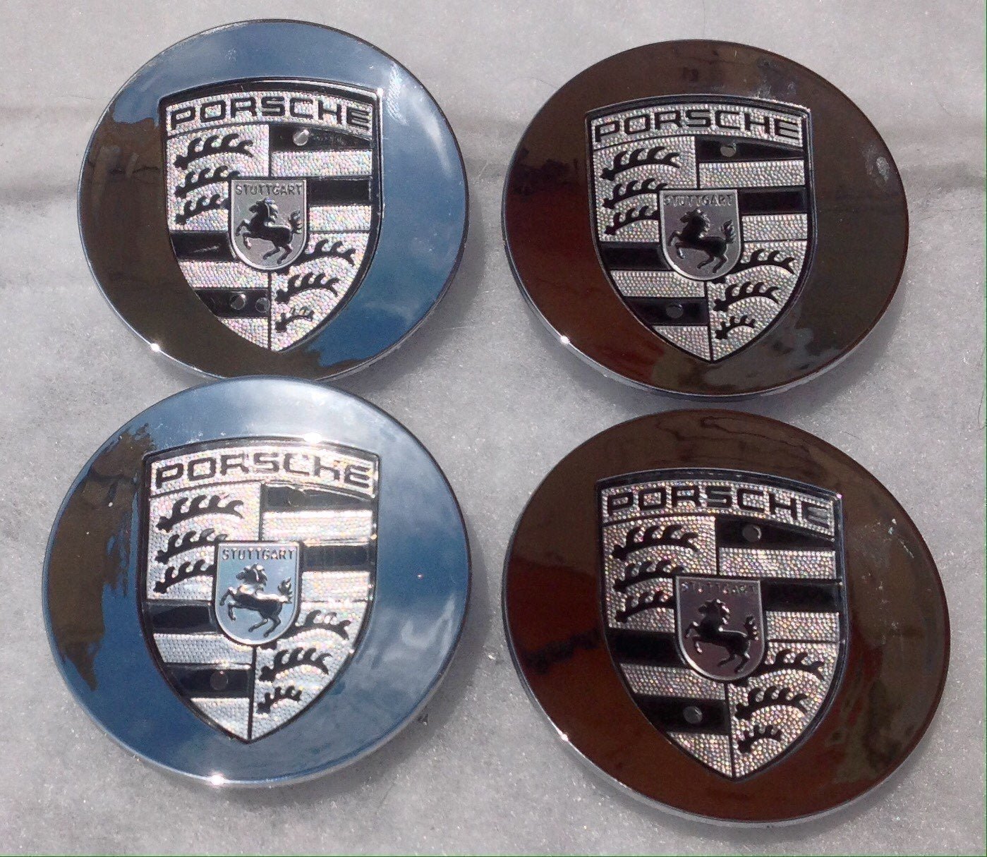Porsche Chrome Center Caps Set Of 4