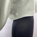 TNA Aritzia Cotton Blend Long Sleeve Rolled Hem Cropped Pullover Hoodie Sz 1
