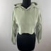 TNA Aritzia Cotton Blend Long Sleeve Rolled Hem Cropped Pullover Hoodie Sz 1