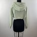 TNA Aritzia Cotton Blend Long Sleeve Rolled Hem Cropped Pullover Hoodie Sz 1