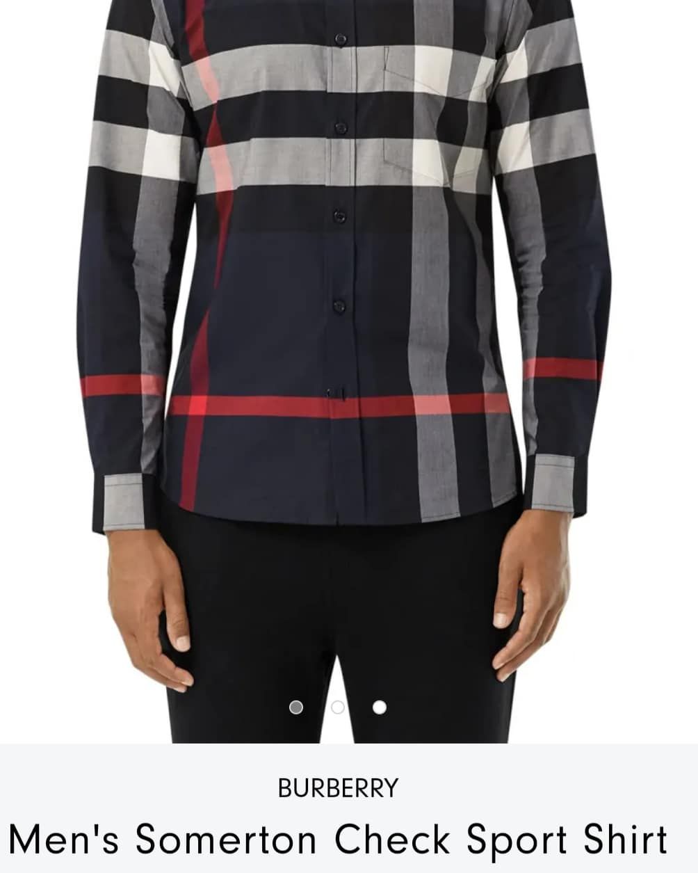 Burberry long sleeve shirts for men