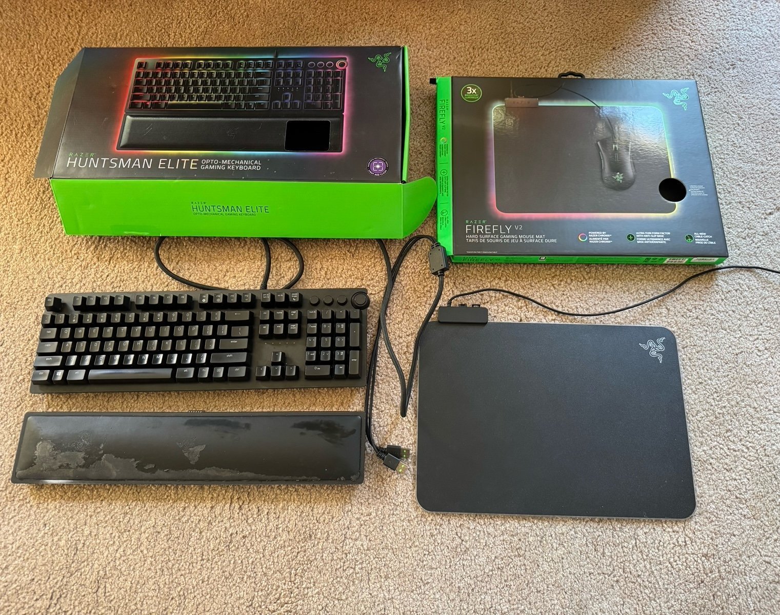 Razer huntsman & firefly v2 mouse pad
