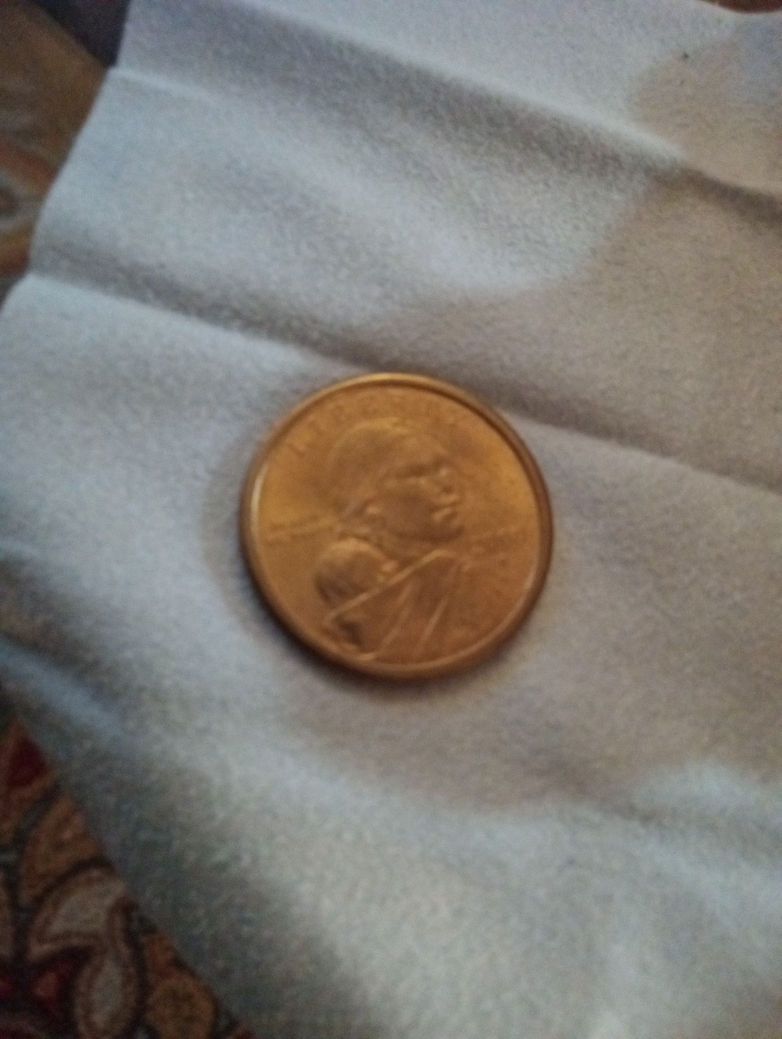 2000p 1 Sacagawea dollar double die reverse Error rare