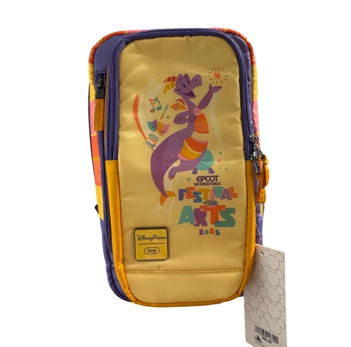 Epcot Festival Of The Arts 2025 Figment Lug Tailback Crossbody