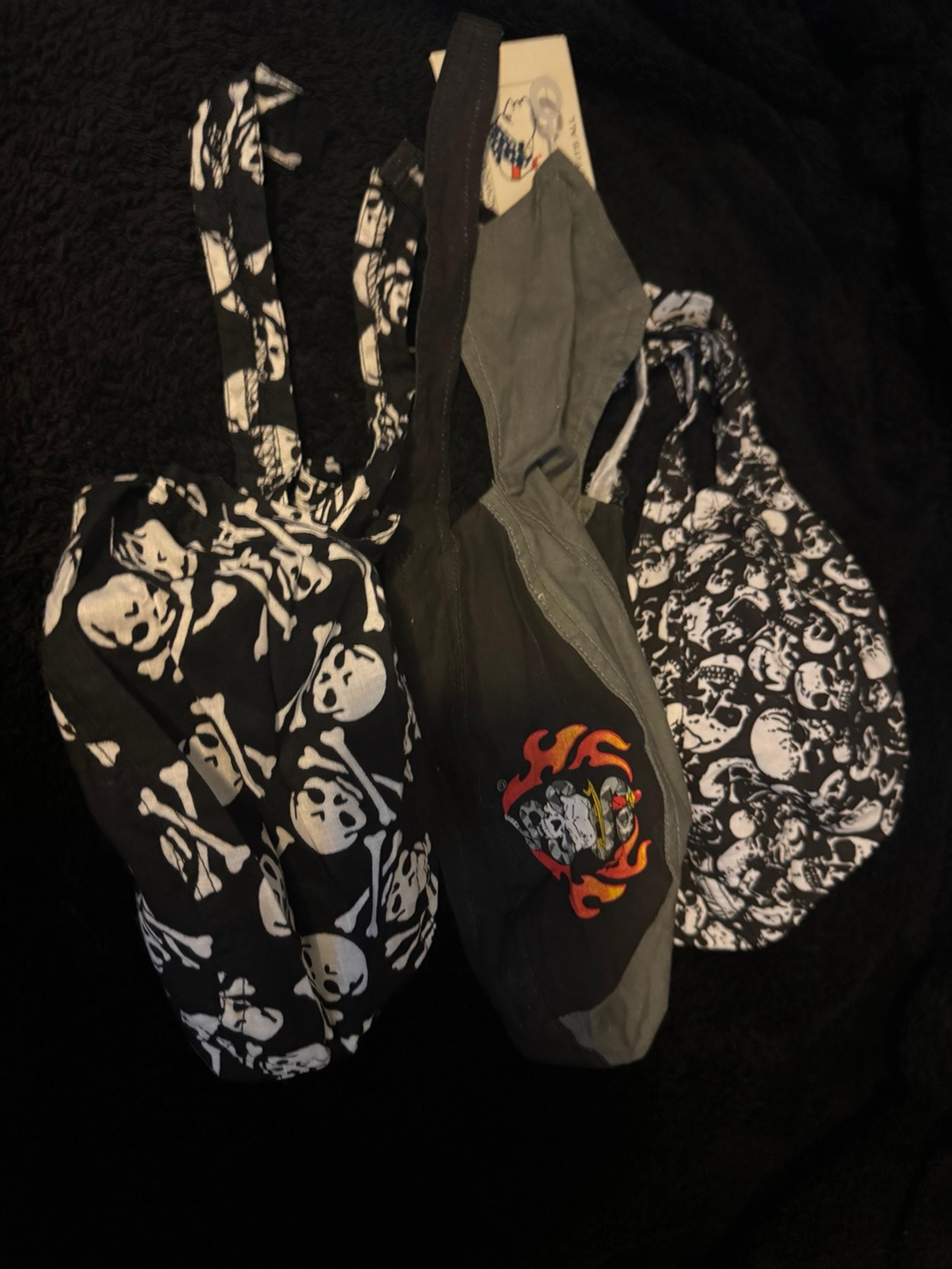 Durag ( Dew/Du Rag ) Motorcycle/Biker Do-rag ( Doo-rag ) skull bundle