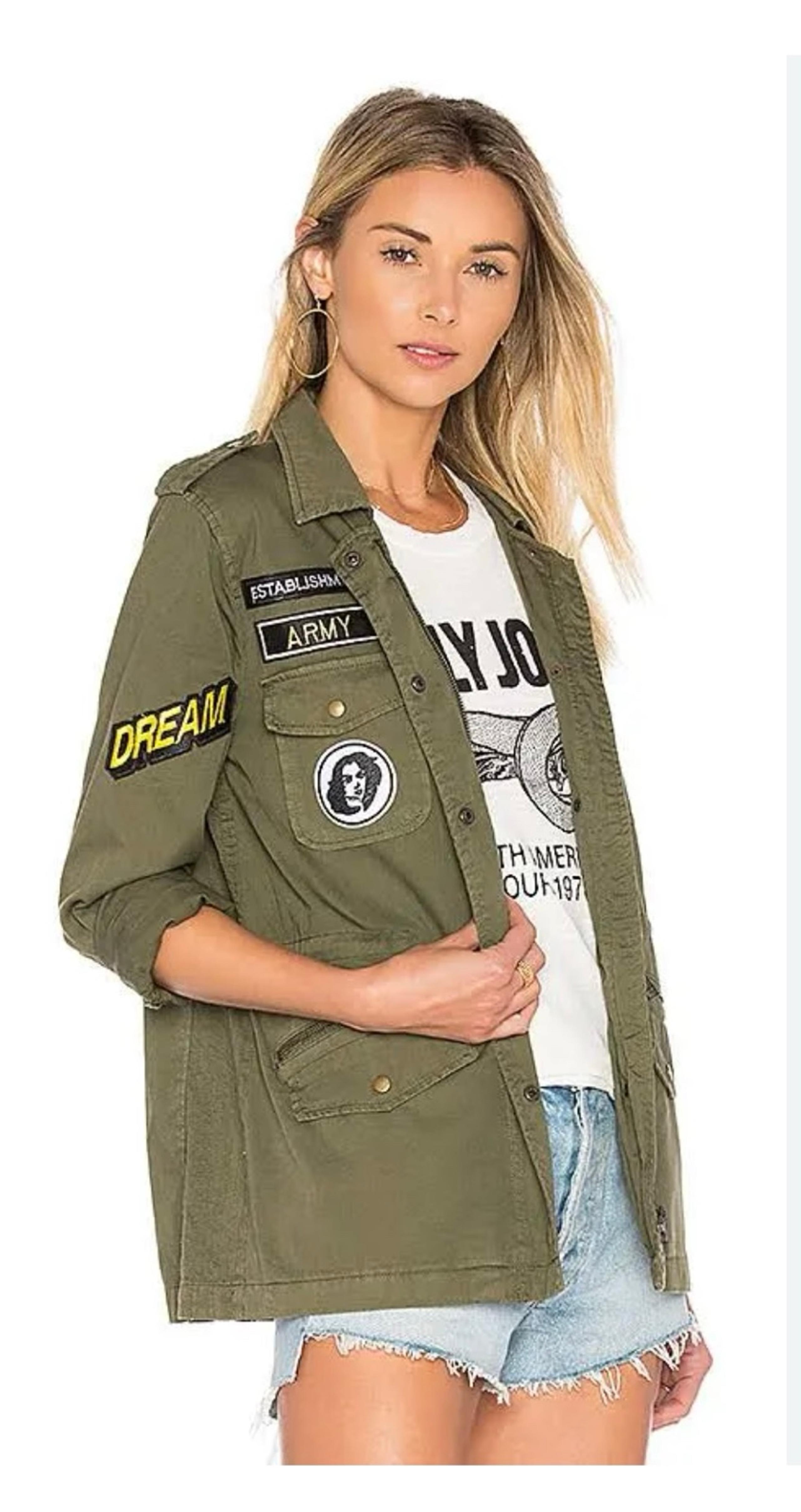 Velvet by Graham & Spencer Andreea
Patch Cotton Army Jacket Size XS