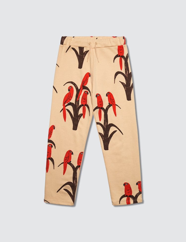 Mini Rodini parrots organic joggers
