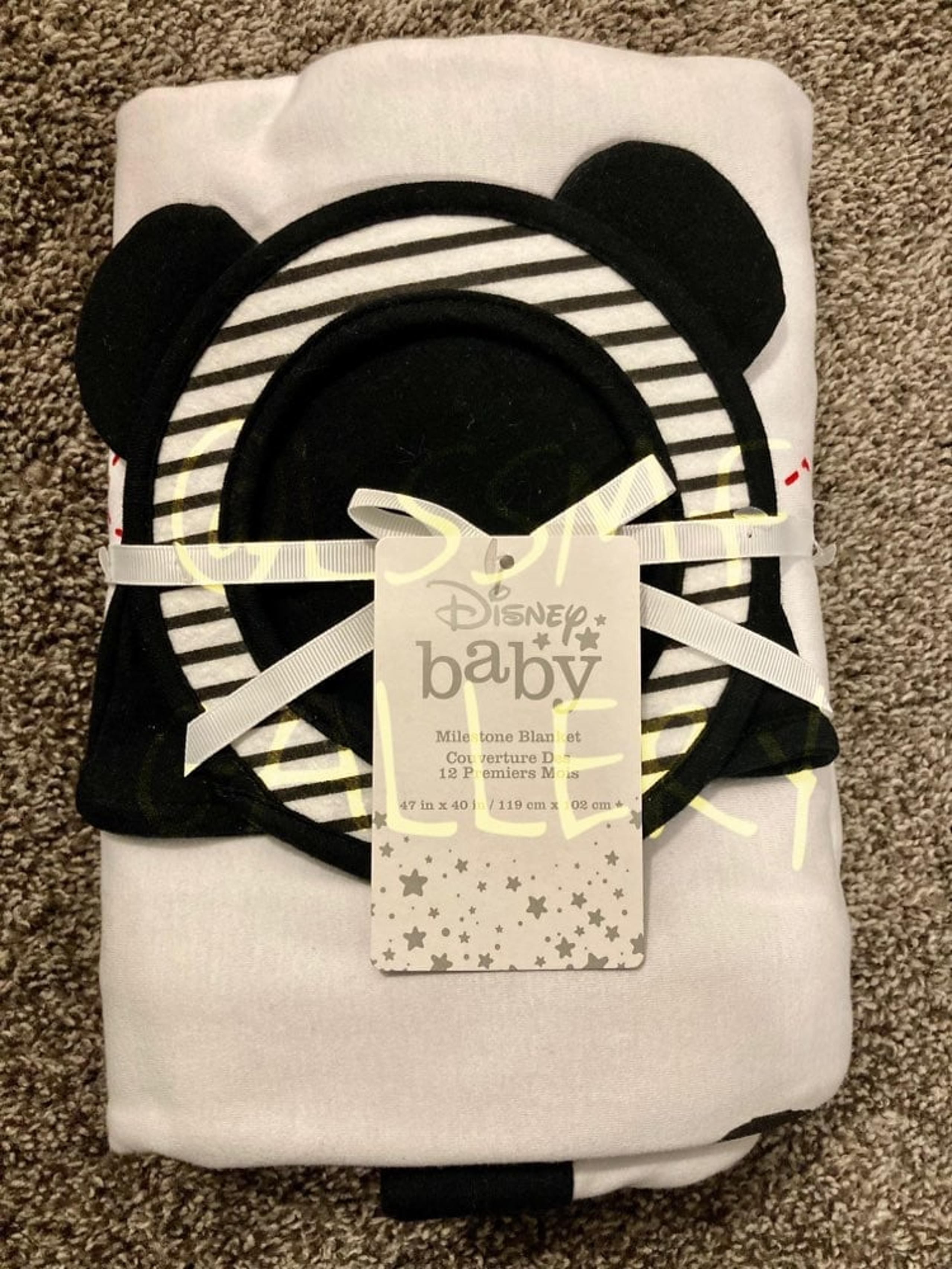 Disney Baby Mickey Mouse Milestone Blanket