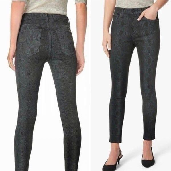 JOE’S THE ICON black snake print skinny jeans 24