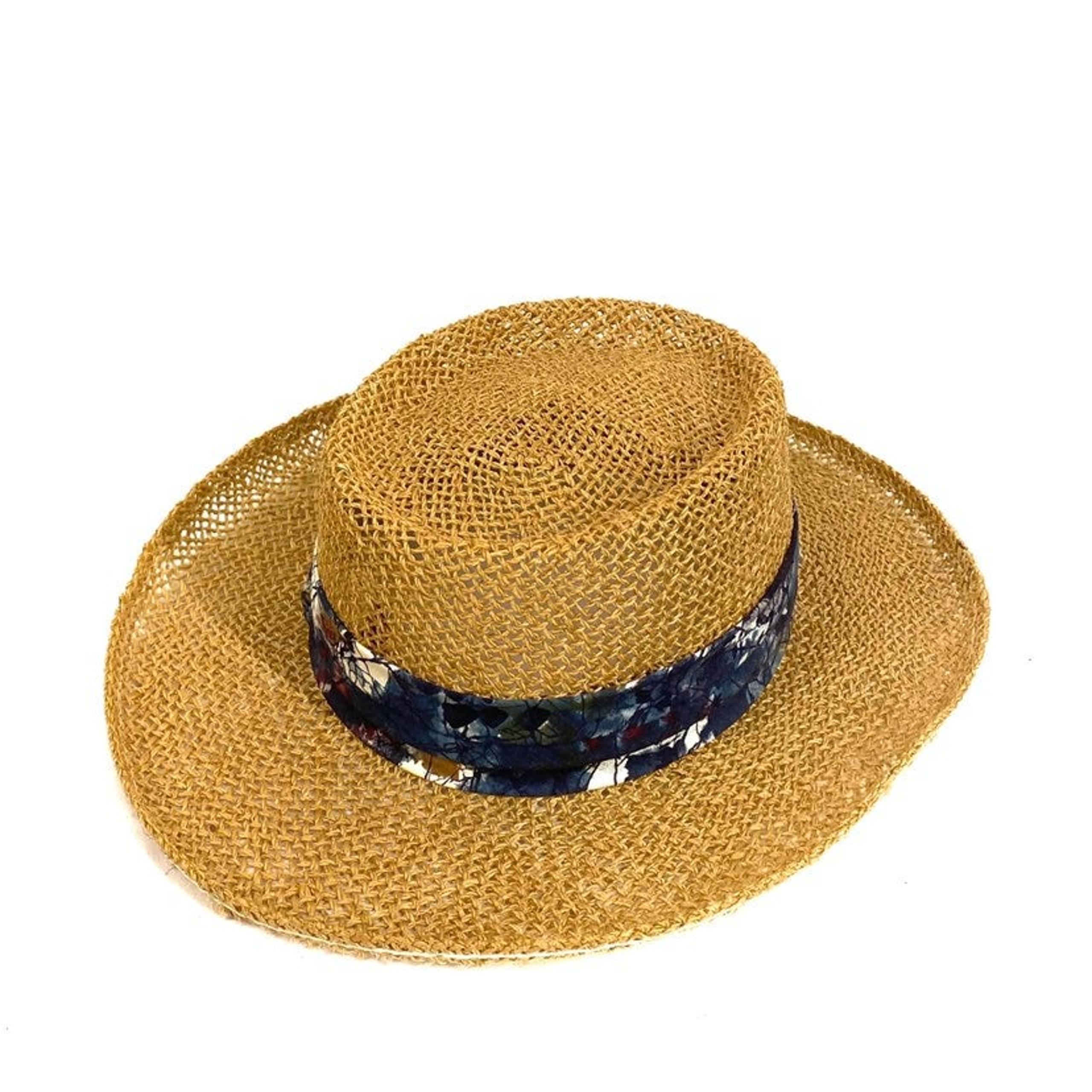 DORFMAN PACIFIC, Woven Straw Hat Sz:S