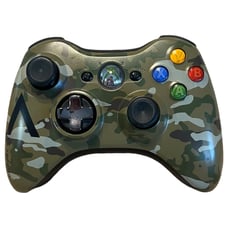 Genuine XBOX 360 X360 Wireless Controller Camouflage Camo Green 03880053474345