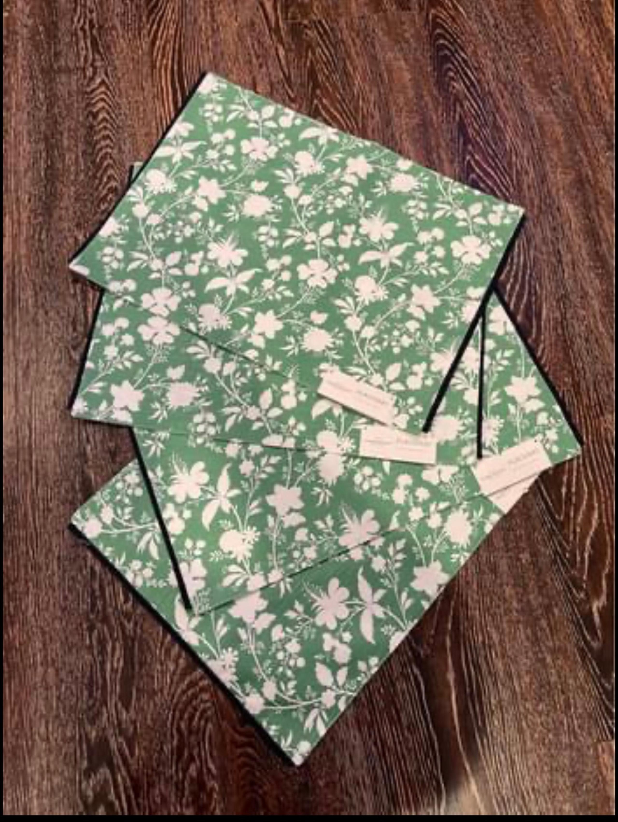 Threshold Artistic Green Floral Placemat set of 4